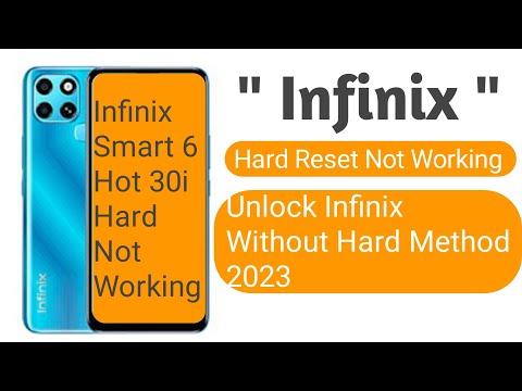 infinix smart 6 plus hard reset not working Infinix X6511b Frp Bypass 2023