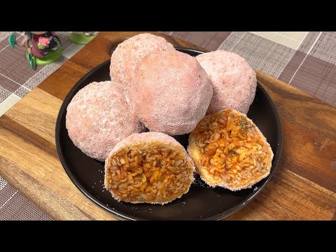 Crispy Pink Fried Buldak Noodles Balls