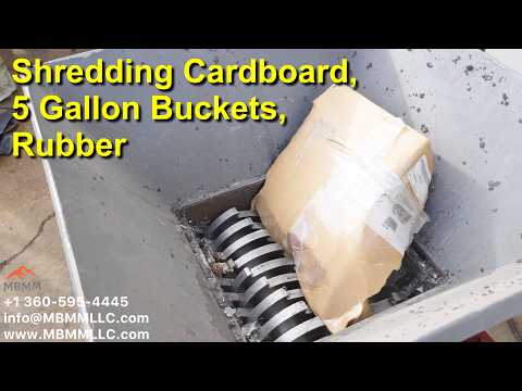 Shredding 5 Gallon Buckets, Cardboard, Rubber Small Shredders for Sale