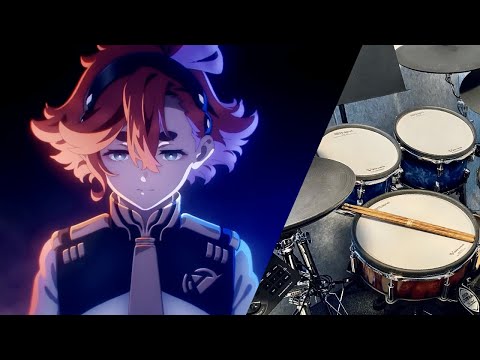 【Red:birthmark】 アイナ・ジ・エンド 水星的魔女 第二季 ED Drum Cover (with lyrics)