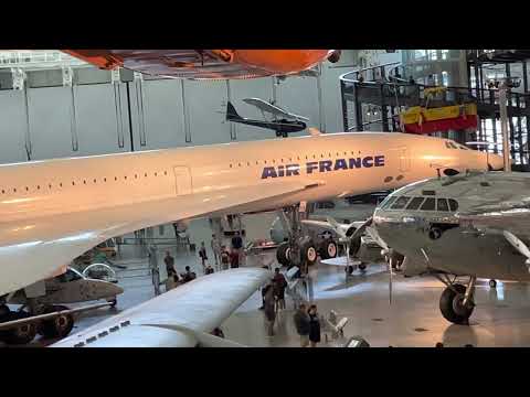 超音速法国协和客机2000年空难以后，停止营业在此定居 /Supersonic Air France Concorde in the museum