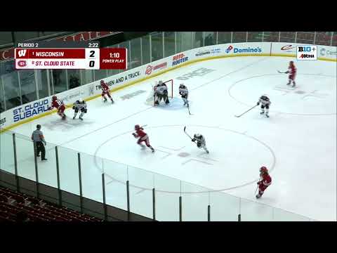 Wisconsin Women's Hockey || Highlights at St. Cloud State (11/2/2024)