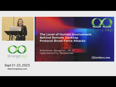 "Human Involvement Behind Remote Desktop Protocol Brute-Force Attacks" by Andréanne Bergeron