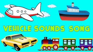 Vehicle Sounds Song | Kids Learning Videos | LittleKidsTV