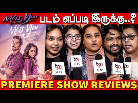 Miss You Movie Premiere Show Public Response | Miss You Public Review | Siddharth | Ashika Ranganath