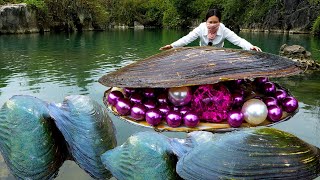 🎁🎁Freshwater giant mussels, filled with precious purple pearls, have given me immense wealth