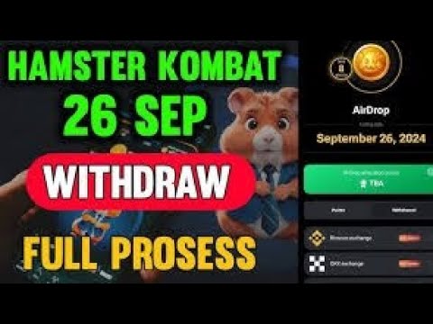 Hamster Kombat withdraw all exchange full guide video