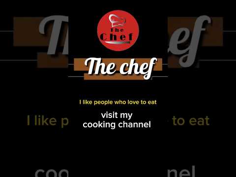 THE CHEF new channel link in comment box subscribe 🥺