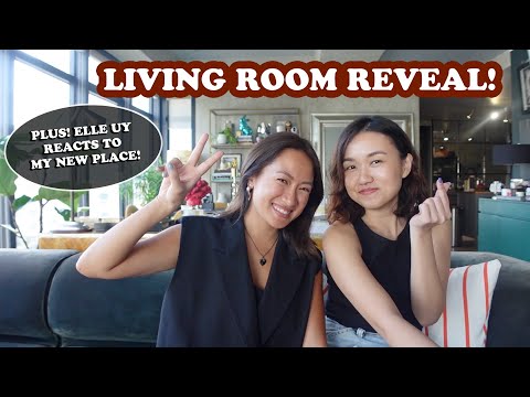 Renovated Living Room Reveal + Elle Uy Reacts To My New Place! | Laureen Uy