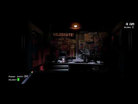 Completing Night 3 in FNaF 1 after my 4yr cousin reset it- 😃🖐 |FNaF