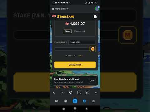 Stakeland  Airdrop guide for Borpa Token Quest.