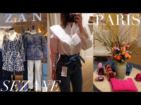 PARIS VLOG: SEZANE Haul + Try-On | PARIS store tour | Shop with me!