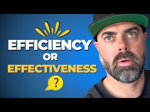 What's More Important, Efficiency or Effectiveness?