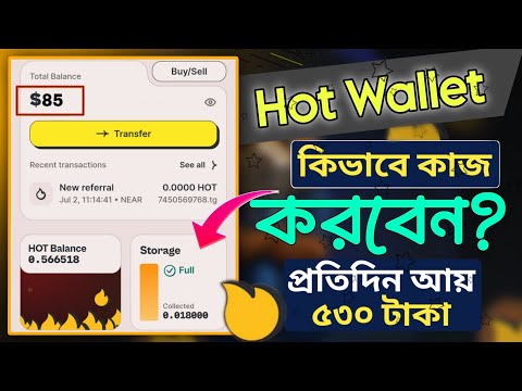 Hot Wallet Mining Project Full Setup Bangla Tutorial || অনলাইনে কাজ করে টাকা ইনকাম করুন