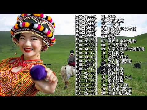 【中國藏歌】【经典老歌】西藏民歌 | Tibetan Chinese Songs女中音降央卓玛所有歌 ：(卓玛 - 草原之夜 - 一剪梅 - 呼伦贝尔大草原 - 红梅赞 - 驼铃)