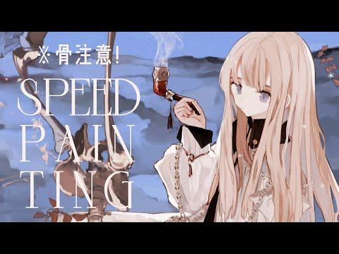 イラストメイキング - No.1579 / 122倍速 字幕解説＆レイヤー☽  speed painting