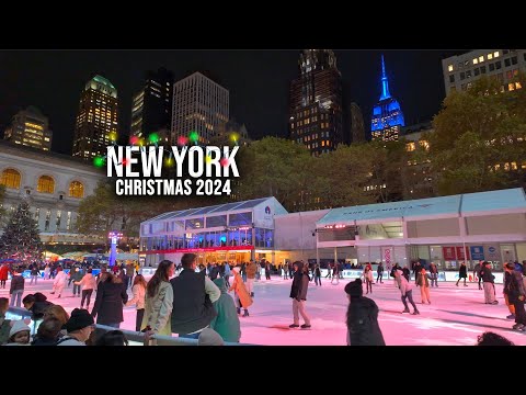 New York City Bryant Park Winter Village 2024 Opening Day Walking Tour ✨ NYC Christmas Market 2024 ✨