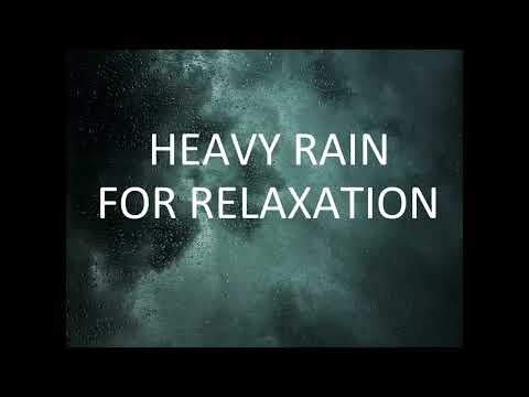 Sound of HEAVY RAIN for 60 minutes for Sleeping, meditation, white noise, Ambient noise