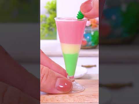 Watermelon Jelly Decorating #shorts #cake #miniaturecooking #satisfying #asmr #minikitchen