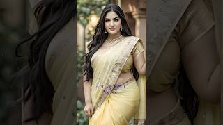 Saree Fashion ❤️ Plus Size Lookbook #model #ailookbook #shorts