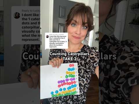 Counting Caterpillars Number Value Preschool Activity | Teaching Numbers at Home