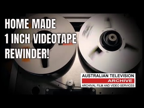 THE AMAZING 1 INCH VIDEOTAPE REWINDER! - AUSTRALIAN TELEVISION ARCHIVE