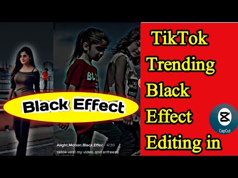 TikTok Trending Black effect editing in capcut | How to make Black effect video