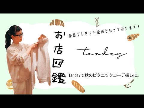 【お店図鑑 tandey】タンデイさんで秋のおでかけコーデ！！新作アイテムで代々木公園へピクニック！！皆様へのプレゼントもあります！