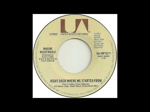 Maxine Nightingale - Right Back Where We started From (1975)