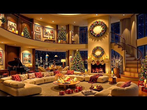 Christmas Ambience 2025 in Luxury Apartment 🎄 Tender Jazz Saxophone Music for Relaxation & Sleeping