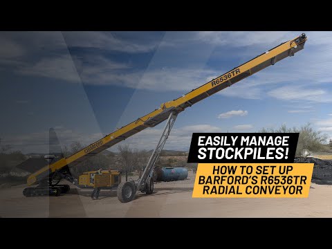 How to set up the radial fuction on your Barford radial conveyor