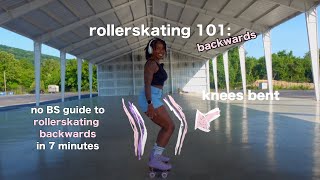 how to skate backwards (finally) | roller skate tutorial