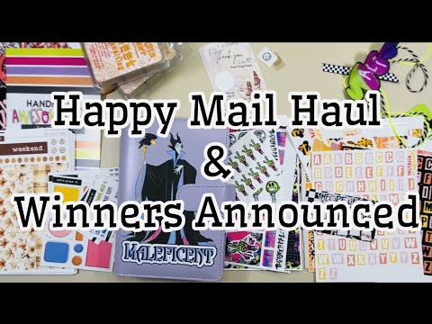 Happy Mail Haul & Giveaway Winners Announced! #happymail #stickerhaul