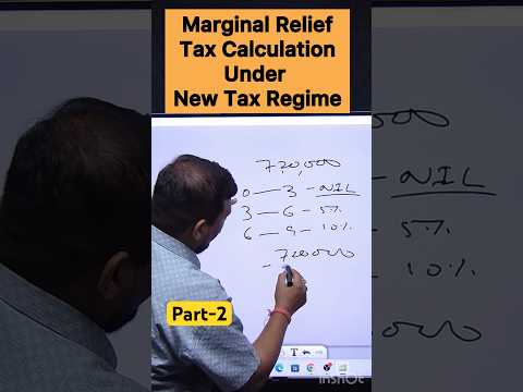 Marginal Relief Tax Calculation under New Tax Regime #incometaxreturn #itr #taxcalculation