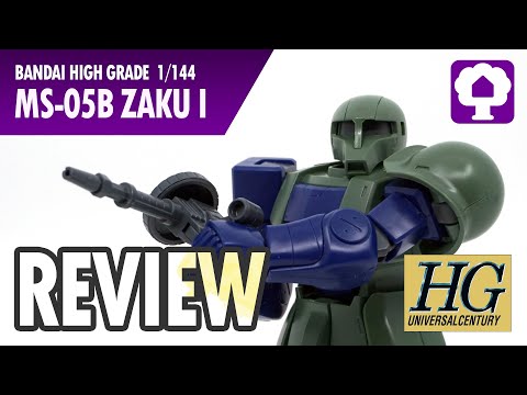 HGUC 1/144 Zaku I Review - Hobby Clubhouse | 0079 Zeon Gundam Model and Gunpla