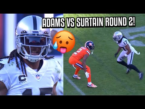 Davante Adams Vs Patrick Surtain II ROUND 2! 🥊 (WR Vs CB) 2022 Raiders Vs Broncos highlights