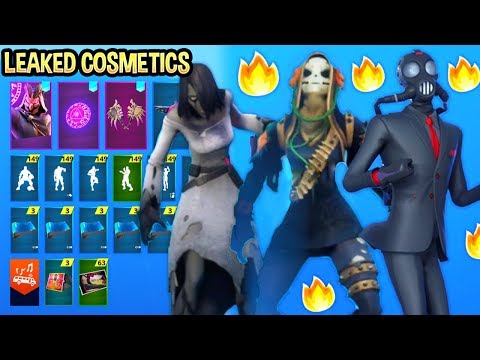 *NEW* All Halloween Leaked Skins & Cosmetics..! *SPOOKY*  Fortnite battle royale