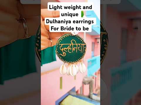 Bride to be, dulhaniya earrings #shortsviral #shortfeed #shortvideo #bridetobe #handmade #wedding