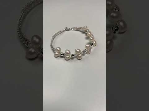 Handmade jewelry diy pearl bracelets#pearl #diybeads #diy #diyjewelry #gift #craft#jewelry #bracelet