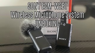 Sony ECM-W2BT A REAL WIRELESS MICROPHONE (UNBOXING)