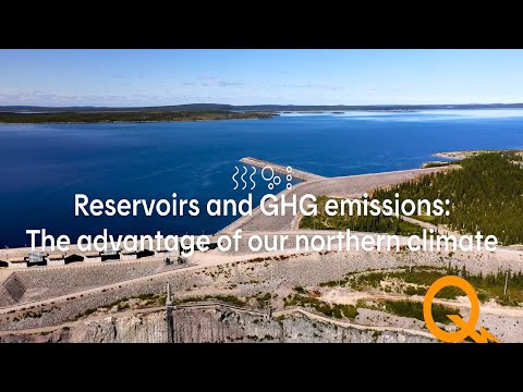 Reservoirs and GHG emissions: The advantage of our northern climate