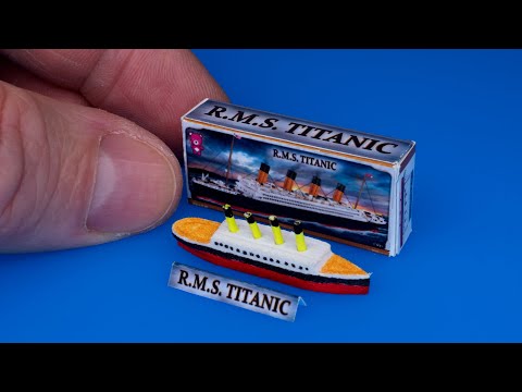 DIY miniature RMS Titanic realistic hacks and crafts for barbie | DollHouse