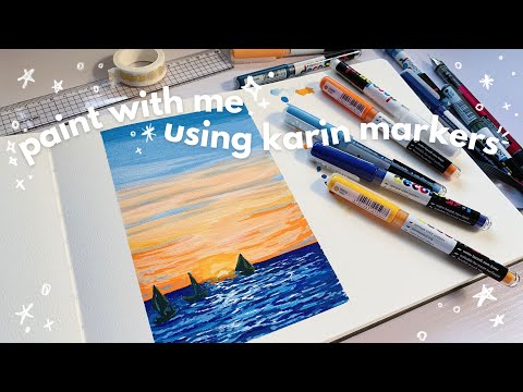 painting with karin pigment decobrush markers (master set)