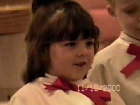 Kaylee Singing at Church November 2000