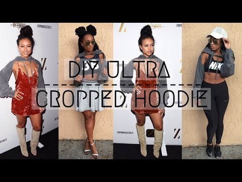 KARRUECHE INSPIRED: DIY ULTRA CROPPED HOODIE