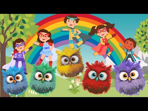 Learn Colors with Colorful Owls Finger Family - Learn Colors Finger Family Nursery Rhymes Song