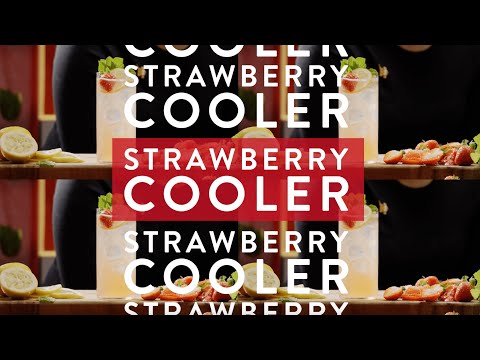 How To Make a Strawberry Cooler Cocktail with Beefeater Gin | Behind the Bar