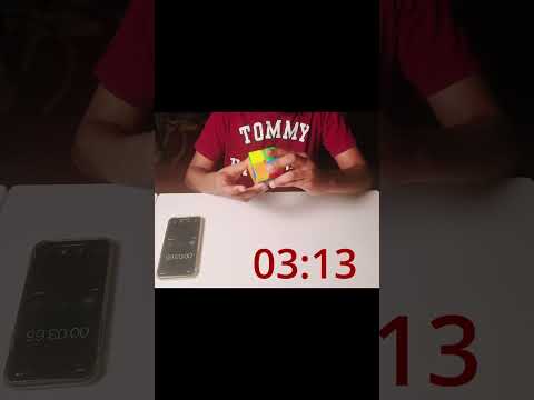 2x2 Rubik's Cube Quick Solve In Less Than 10 Seconds!  #shorts