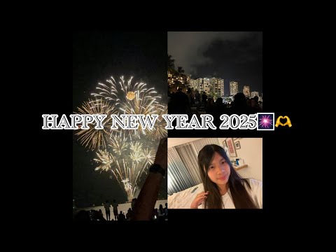 New Year’s fireworks in Hawaii!!🫶| Ivy Ngo