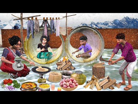 Beggar Ka Winter House Bikari Ka Ghar Food Hindi Kahaniya Moral Stories Hindi New Funny Comedy Video